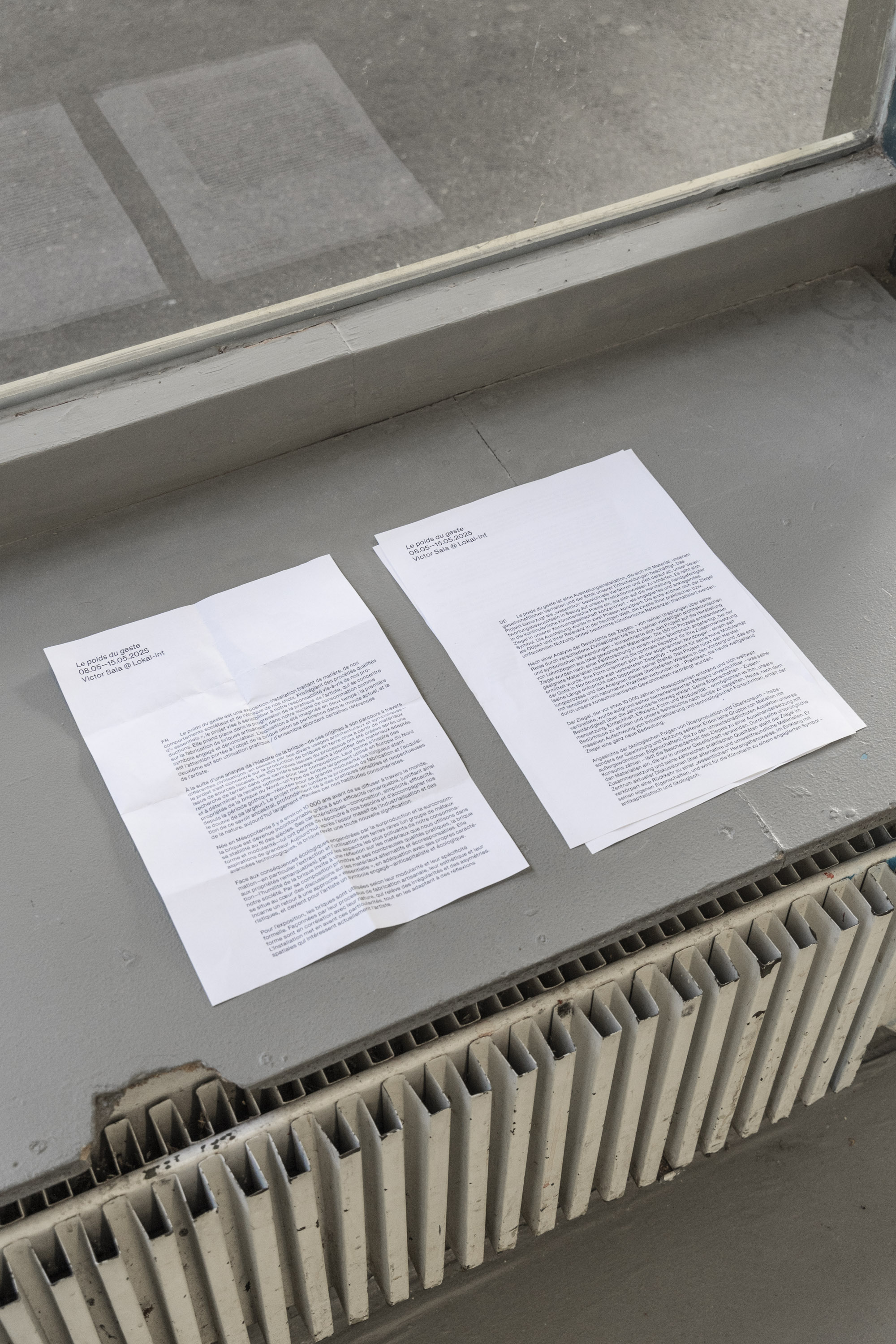 Le poids du geste, Victor Sala